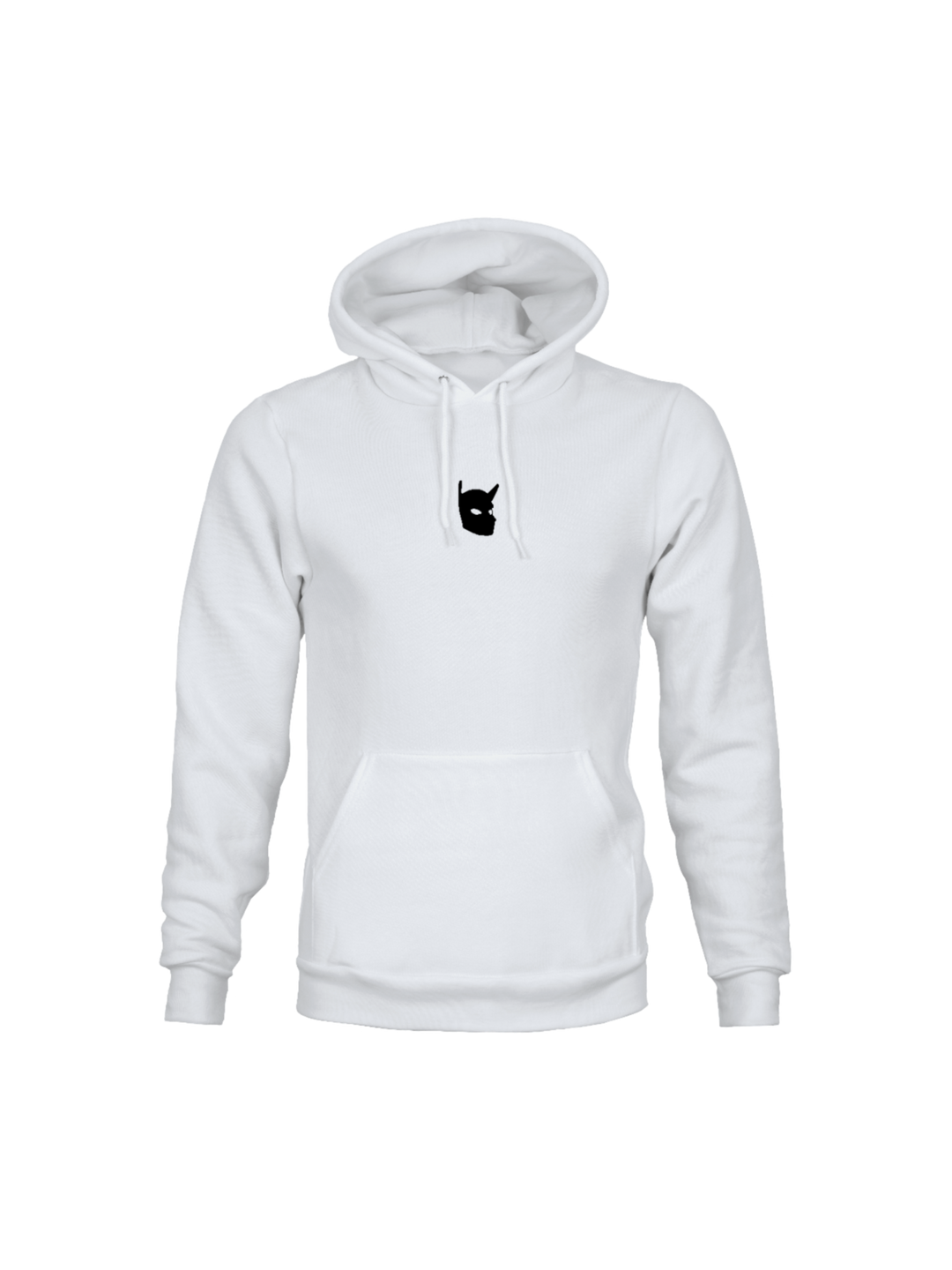 Hoodie bianco Cani Bastardi logo nero
