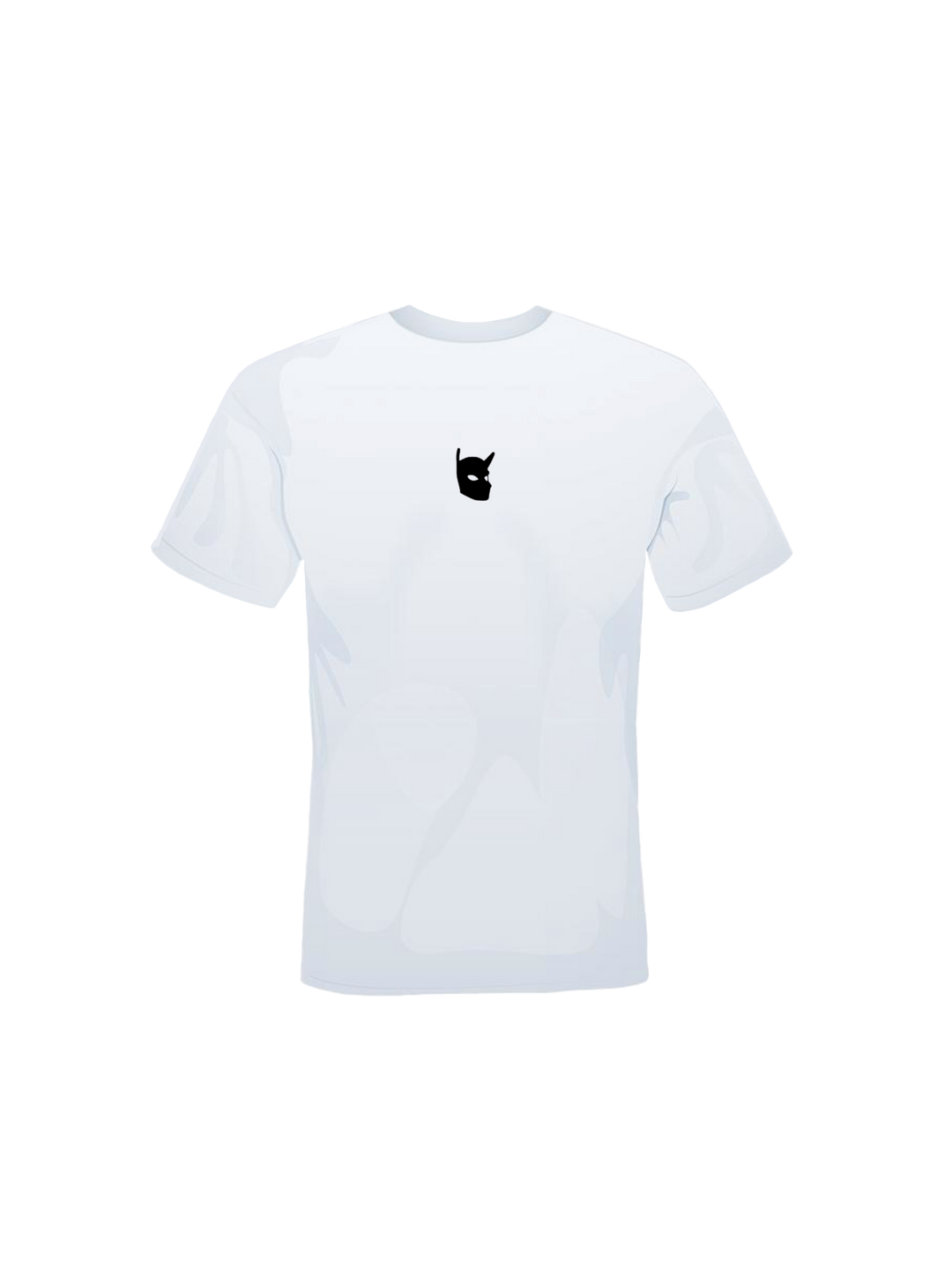 T-shirt bianca Cani Bastardi logo nero
