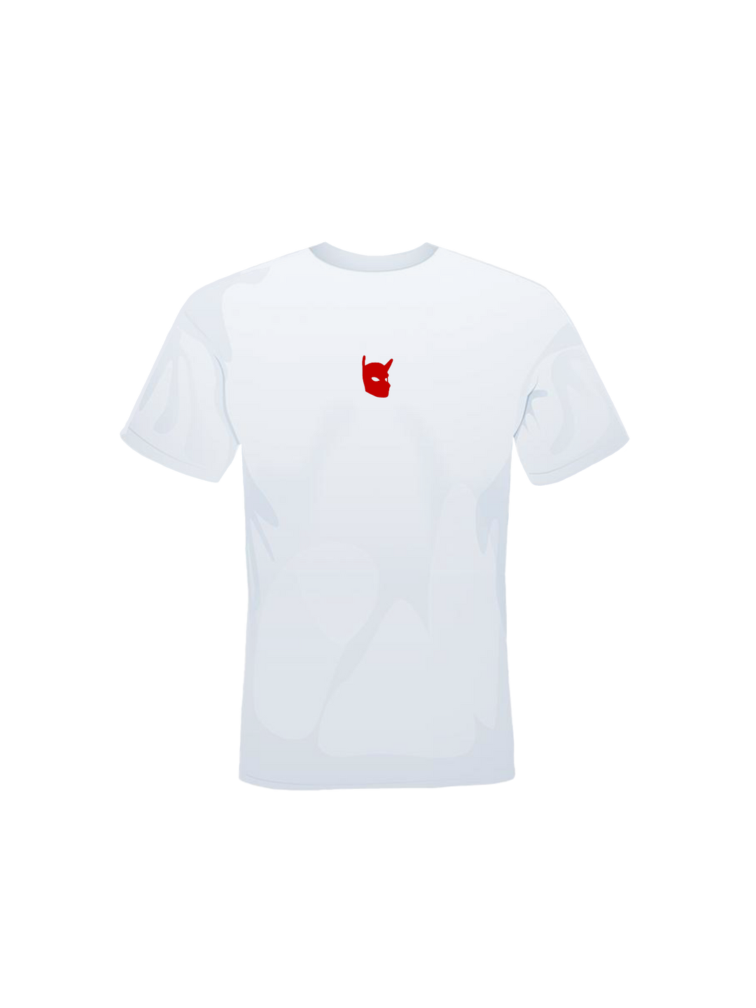 T-shirt bianca Cani Bastardi logo rosso