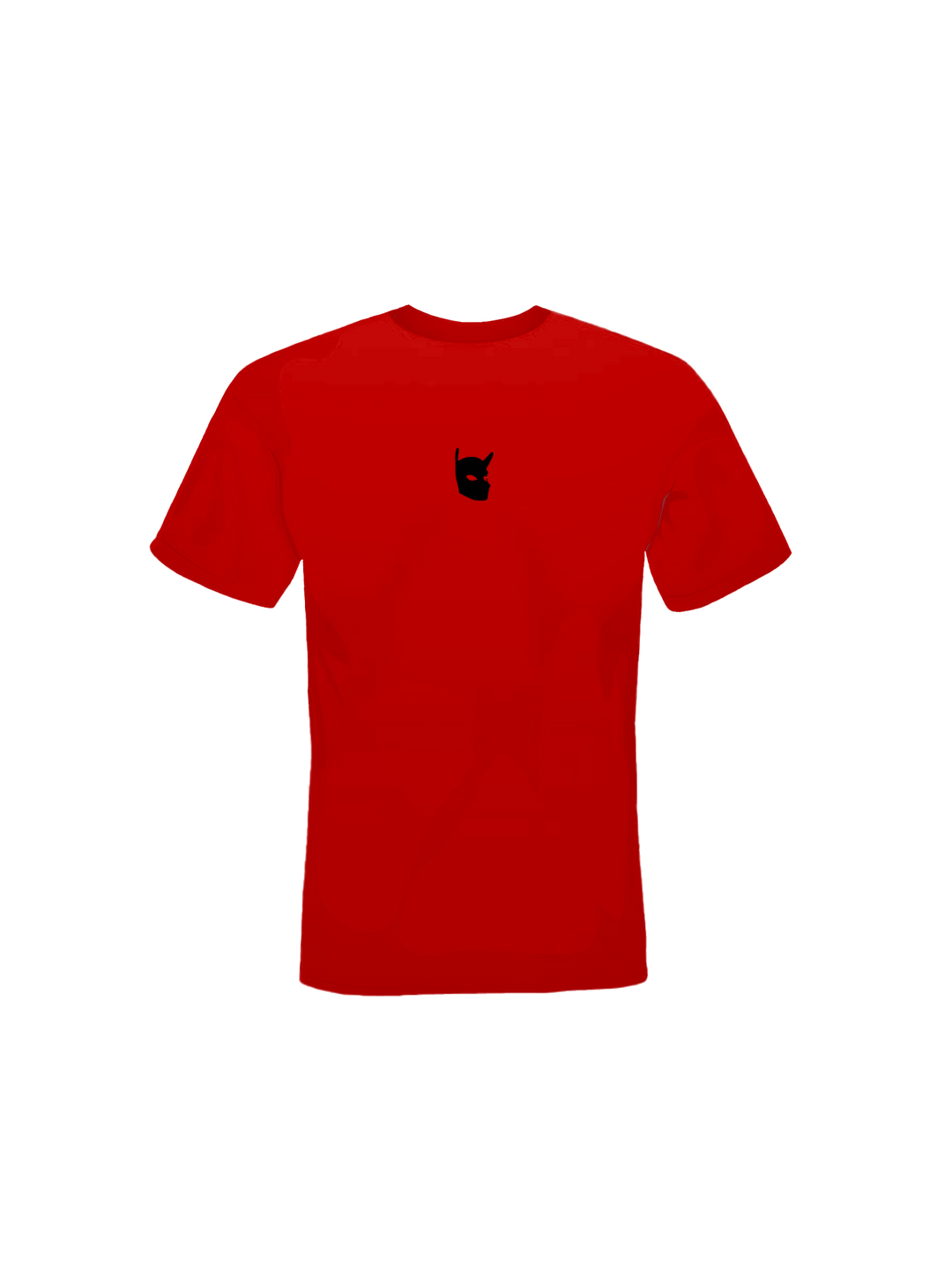 T-shirt rossa Cani Bastardi logo nero
